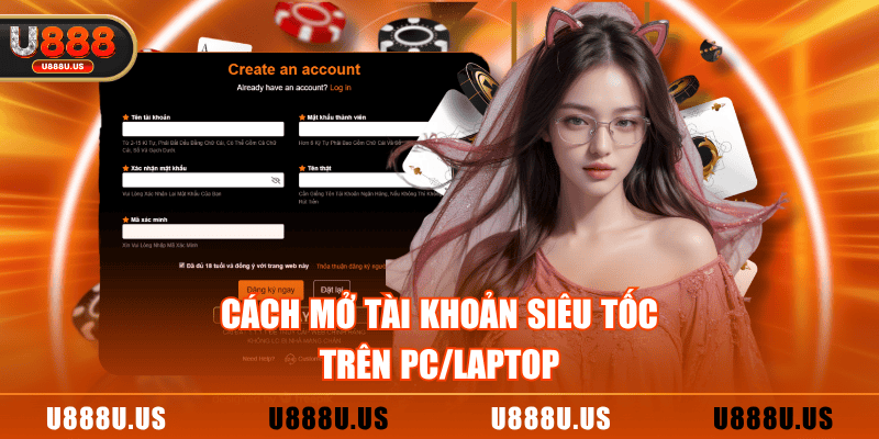 Cách mở tài khoản siêu tốc trên PC/laptop